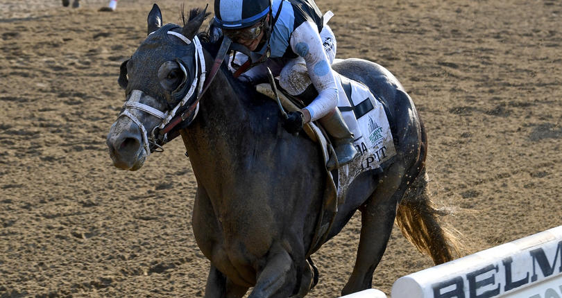 Tapwrit wins the 149th Belmont Stakes