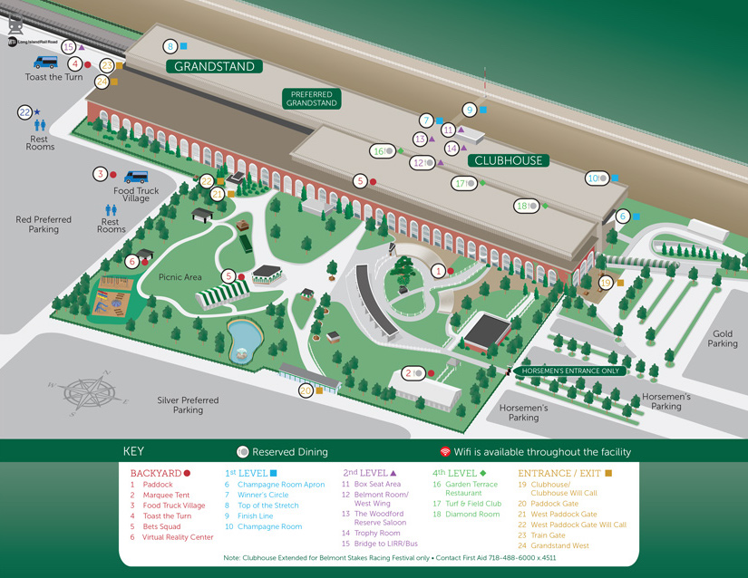 Belmont Stakes Grandstand Seating Chart