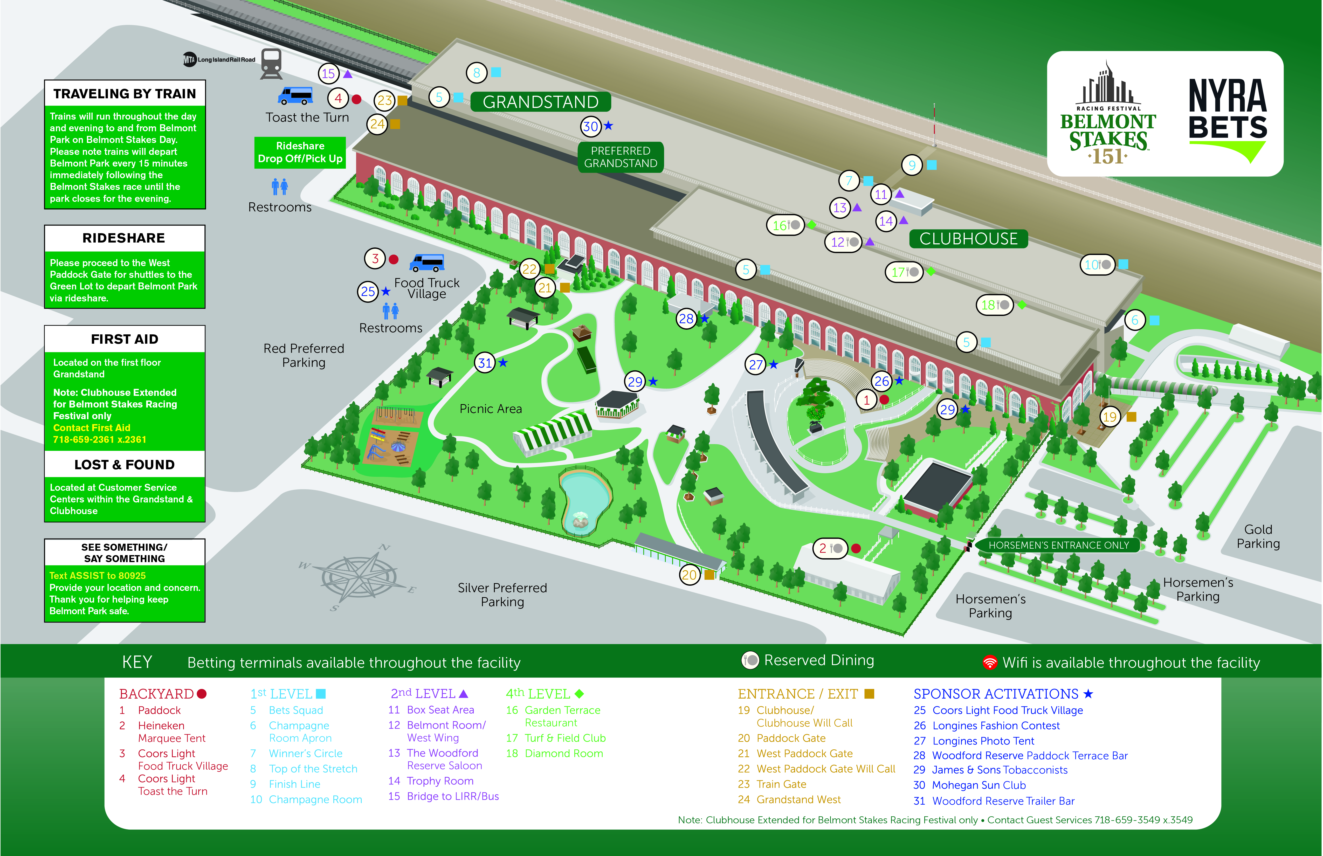 Belmont Race Track Seating Chart