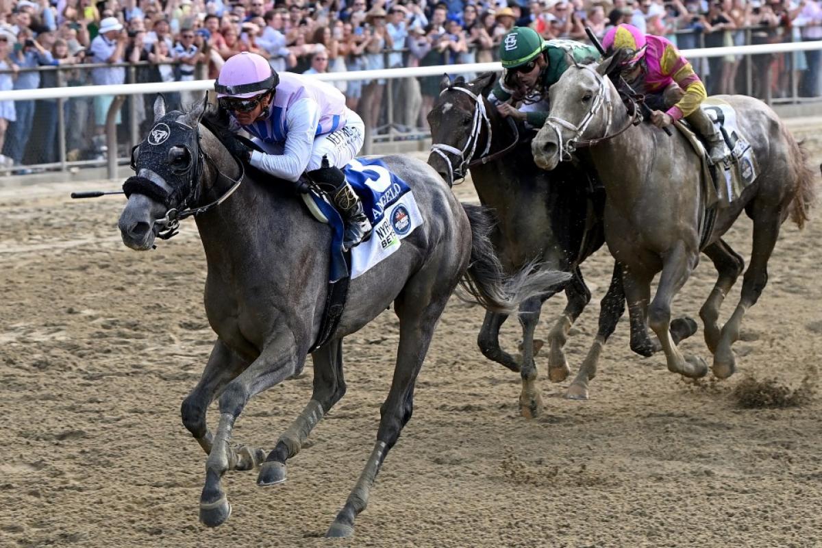 Arcangelo Wins the Belmont Stakes